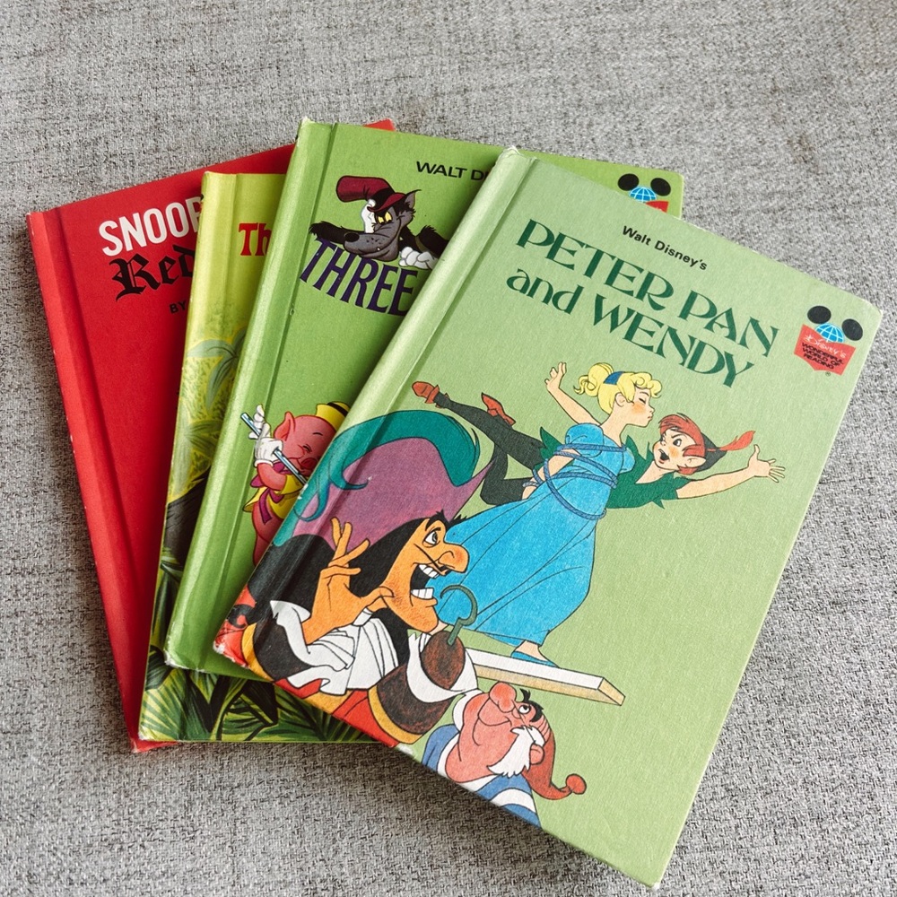 Vintage Set of Disney Wonderful World of Reading Children’s Book Bundle